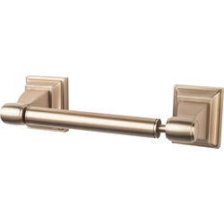 8-3/4 Inch Length Stratton Toilet Paper Holder, Brushed Bronze