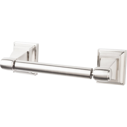 8-3/4 Inch Length Stratton Toilet Paper Holder, Brushed Satin Nickel