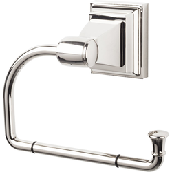 4-11/16 Inch Length Stratton Toilet Paper Hook, Polished Nickel