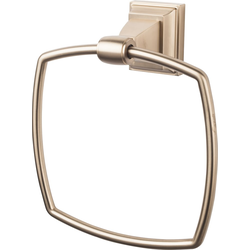 7 Inch Diameter Stratton Towel Ring, Brushed Bronze
