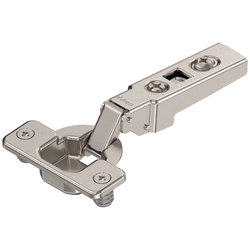 Clip 100 Degree Hinge Overlay / Free-Swing with Dowel