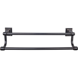 18 Inch Center to Center Stratton Double Towel Bar, Tuscan Bronze