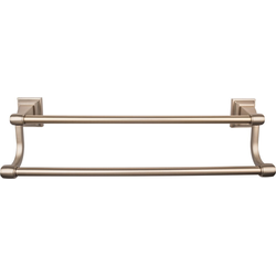 30 Inch Center to Center Stratton Double Towel Bar, Brushed Bronze
