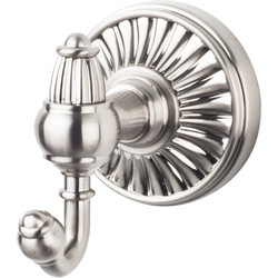 3 Inch Length Tuscany Double Robe Hook, Brushed Satin Nickel