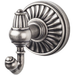 3 Inch Length Tuscany Double Robe Hook, Antique Pewter
