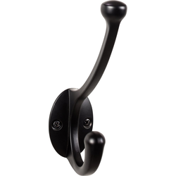 10% OFF 5-9/16 Inch Length Bergen Hook, Flat Black