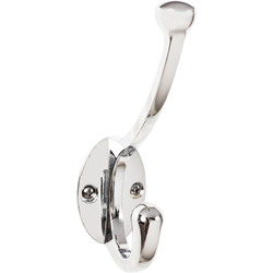 5-9/16 Inch Length Bergen Hook, Polished Chrome