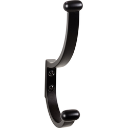 6-1/8 Inch Length Emerald Hook, Flat Black
