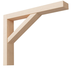 7-1/2 Inch Tall x 1-1/2 Inch Wide Lexington Bar Bracket, Paint Grade