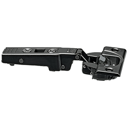 95 Degree Soft Close Thick Door Full Overlay Screw-On Hinge, Black Onyx