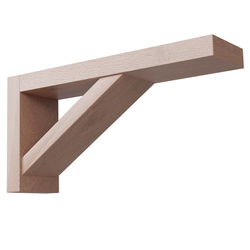 18% OFF 5 Inch Tall x 2-1/2 Inch Wide Lexington Bar Bracket, Red Oak