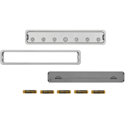 Overstock Sale Ends 6/18, Fit LED Battery Operated Surface Mounted Light with Motion Sensor, 5000K Cool White, Nickel