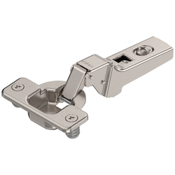 Clip 100 Degree Hinge Partial Overlay / Self-Closing with Dowel