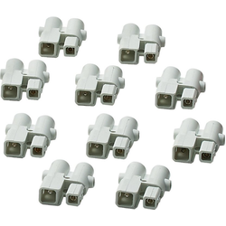 1 Inch Barrel Connectors, Pack of 10, White