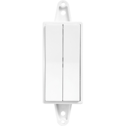 FREEDiM Series 2-Zone Deco Wall Dimmer, White
