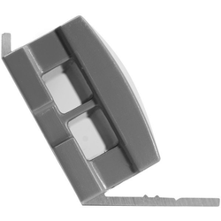 Angled Infinex Extrusion End Caps, Gray
