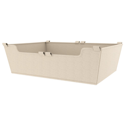 Basket Liner for 18 W x 14 D x 5 H Inch Closet Baskets, Tan