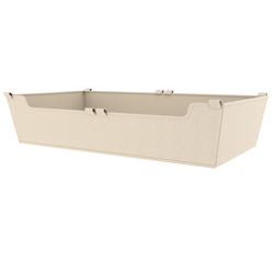 Basket Liner for 24 W x 14 D x 5 H Inch Closet Baskets, Tan