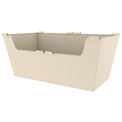 Basket Liner for 24 W x 14 D x 10 H Inch Closet Baskets, Tan
