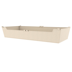 Basket Liner for 30 W x 14 D x 5 H Inch Closet Baskets, Tan