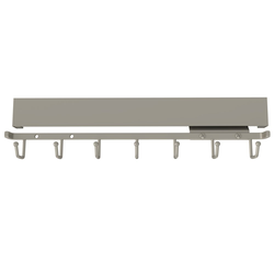 13-3/4 Inch Depth Deluxe Slide Belt Rack, Minimum Cabinet Opening Width: 2-3/16 Inch, Satin Nickel