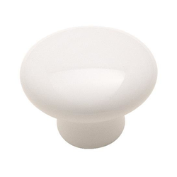 Allison Value 1-1/4 Inch Diameter Traditional White Knob