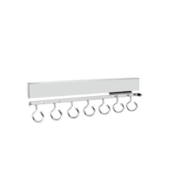 13-3/4 Inch Depth Pull-Out Deluxe Scarf Rack, Minimum Cabinet Opening Width: 1-3/4 Inch, Chrome