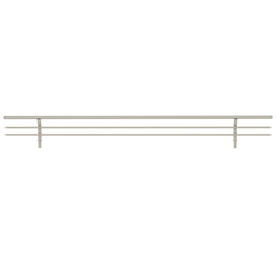 17 Inch Width Shoe Rail, Minimum Cabinet Opening Width: 18 Inch, Pack of 10, Satin Nickel