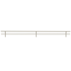23 Inch Width Shoe Rail, Minimum Cabinet Opening Width: 24 Inch, Pack of 10, Satin Nickel