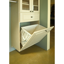 21 Inch Width Closet Tilt Out Hamper Basket, Minimum Cabinet Opening Width: 24 Inch, Chrome