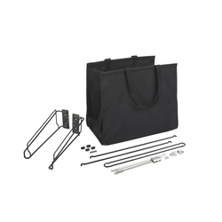 21 Inch Width Cloth Tilt Out Hamper, Minimum Cabinet Opening Width: 24 Inch, Black