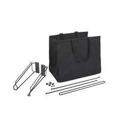 27 Inch Width Cloth Tilt Out Hamper, Minimum Cabinet Opening Width: 30 Inch, Black