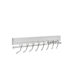 13-3/4 Inch Depth Deluxe Slide Out Tie Rack, Minimum Cabinet Opening Width: 2-5/16 Inch, Chrome