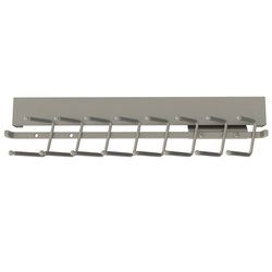 13-3/4 Inch Depth Deluxe Slide Out Tie Rack, Minimum Cabinet Opening Width: 2-5/16 Inch, Satin Nickel