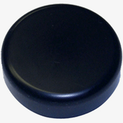 Round Glass Door Cover Cap, Black