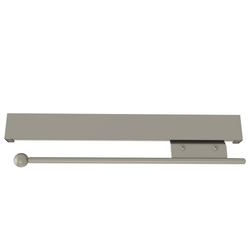 13-3/4 Inch Depth Deluxe Sliding Valet Rod, Minimum Cabinet Opening Width: 29 Inch, Satin Nickel
