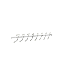14% OFF 13-1/2 Inch Depth Static Tie Rack, Minimum Cabinet Opening Width: 1-19/32 Inch, Chrome