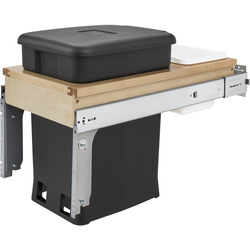 12 Inch Width Compo+ Maple Top Mount Pullout, Cabinet Opening Width: 12 Inch, Black