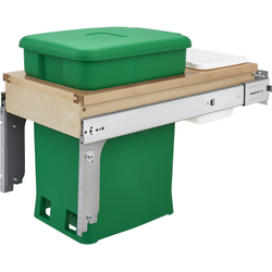 Compo+ Maple Top Mount Pullout, Cabinet Opening Width: 12 Inch, Green
