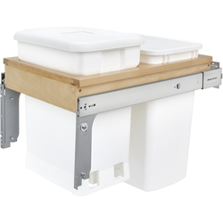 15 Inch Width Compo+ Maple Top Mount Pullout, Cabinet Opening Width: 15 Inch, White