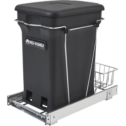 10-3/4 Inch Width Compo+ Wire Bottom mount Pull-Out, Minimum Cabinet Opening Width: 11-1/2 Inch, Black