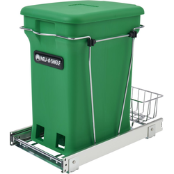 10-3/4 Inch Width Compo+ Wire Bottom mount Pull-Out, Minimum Cabinet Opening Width: 11-1/2 Inch, Green