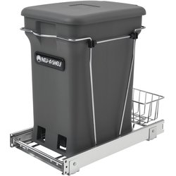 10-3/4 Inch Width Compo+ Wire Bottom mount Pull-Out, Minimum Cabinet Opening Width: 11-1/2 Inch, Orion Gray