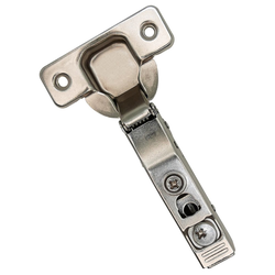 Builders Line Long Arm Hinge, 110 Degree Soft Close Clip Hinge, Cam Adjustable, Full Overlay