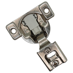 Builders Line Compact Hinge, 3/4 inch Overlay Screw-On, Soft-Close, 4 Way 2 Cam Adjustable, Face-Frame