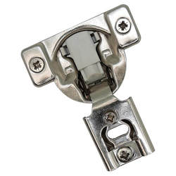 Builders Line Compact Hinge, 1/2 inch Overlay with Dowels, Soft-Close, 4 Way 2 Cam Adjustable, Face-Frame