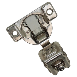 Builders Line Compact Hinge, 1-1/4 inch Overlay Screw-On, Soft-Close, 4 Way 2 Cam Adjustable, Face-Frame