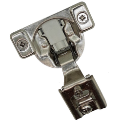 Builders Line Compact Hinge, 1 inch Overlay with Dowels, Soft-Close, 4 Way 2 Cam Adjustable, Face-Frame
