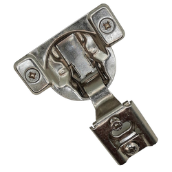 Builders Line Compact Hinge, 1 inch Overlay with Dowels, 4 Way 2 Cam Adjustable, Face-Frame