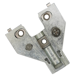 Builders Line Long Arm Hinge Baseplate, 0mm Face Frame Clip Plate, Screw-On, Cam Adjustable